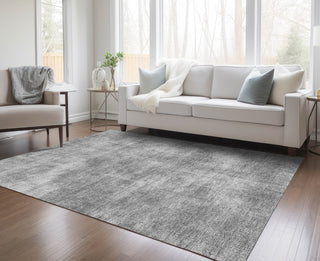 Piper Looms Chantille Abstract ACN1018 Gray Machine Washable Area Rug Lifestyle Image Feature