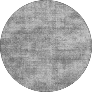 Piper Looms Chantille Abstract ACN1018 Gray Machine Washable Area Rug Round Main Image