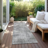 Piper Looms Chantille Abstract ACN1018 Gray Machine Washable Area Rug Runner Outdoor Lifestyle Image Feature