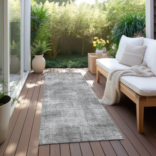 Piper Looms Chantille Abstract ACN1018 Gray Machine Washable Area Rug Runner Outdoor Lifestyle Image Feature