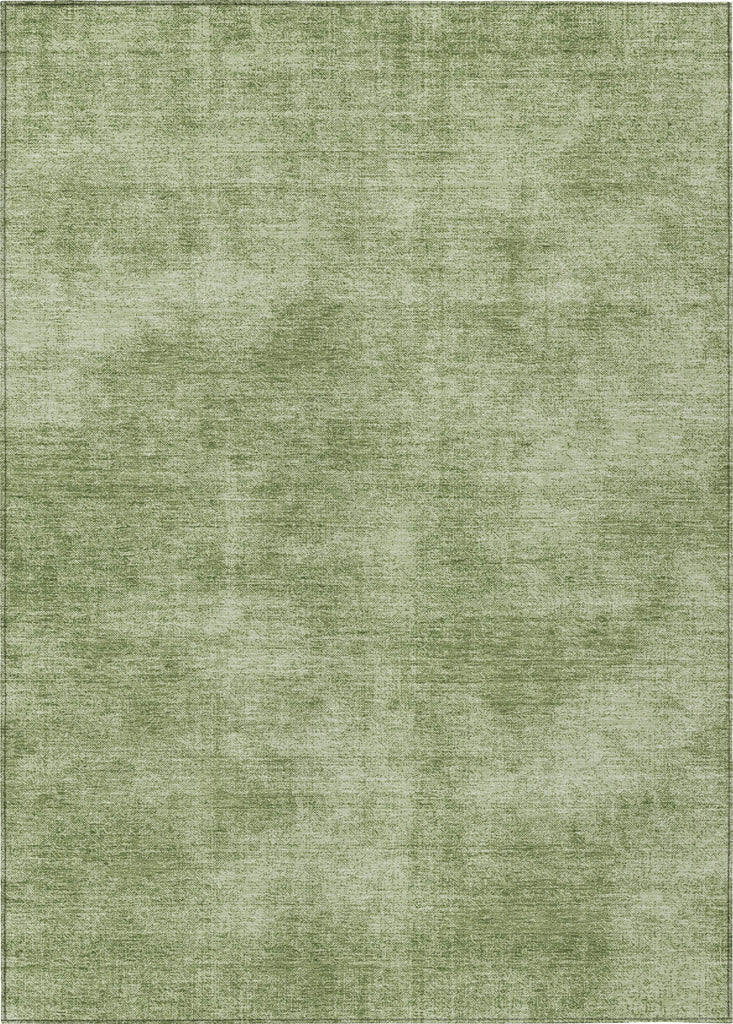 Piper Looms Chantille Abstract ACN1018 Green Machine Washable Area Rug main image