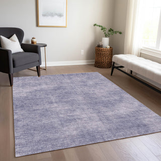 Piper Looms Chantille Abstract ACN1018 Purple Machine Washable Area Rug Lifestyle Image Feature