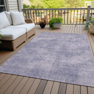 Piper Looms Chantille Abstract ACN1018 Purple Machine Washable Area Rug Outdoor Lifestyle Image Feature