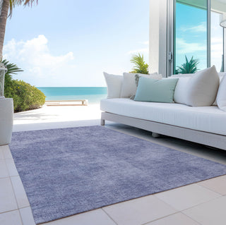 Piper Looms Chantille Abstract ACN1018 Purple Machine Washable Area Rug Outdoor Lifestyle Image Feature