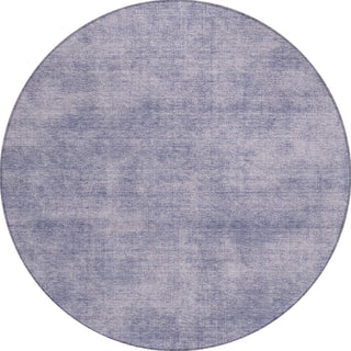Piper Looms Chantille Abstract ACN1018 Purple Machine Washable Area Rug Round Main Image