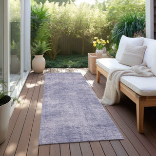 Piper Looms Chantille Abstract ACN1018 Purple Machine Washable Area Rug Runner Outdoor Lifestyle Image Feature