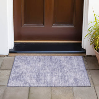 Piper Looms Chantille Abstract ACN1018 Purple Machine Washable Area Rug Scatter Outdoor Lifestyle Image Feature
