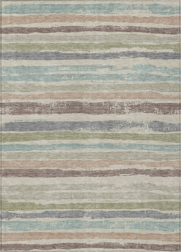 Piper Looms Chantille Stripes ACN1019 Beige Machine Washable Area Rug main image