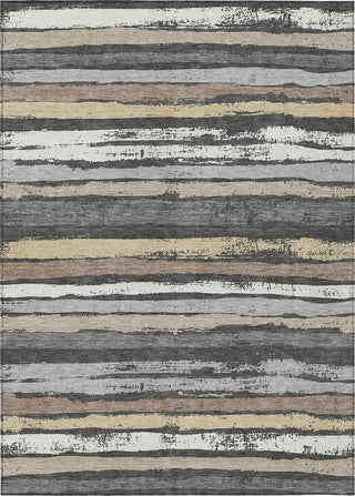 Piper Looms Chantille Stripes ACN1019 Charcoal Machine Washable Area Rug main image