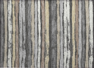Piper Looms Chantille Stripes ACN1019 Charcoal Machine Washable Area Rug Scatter Main Image