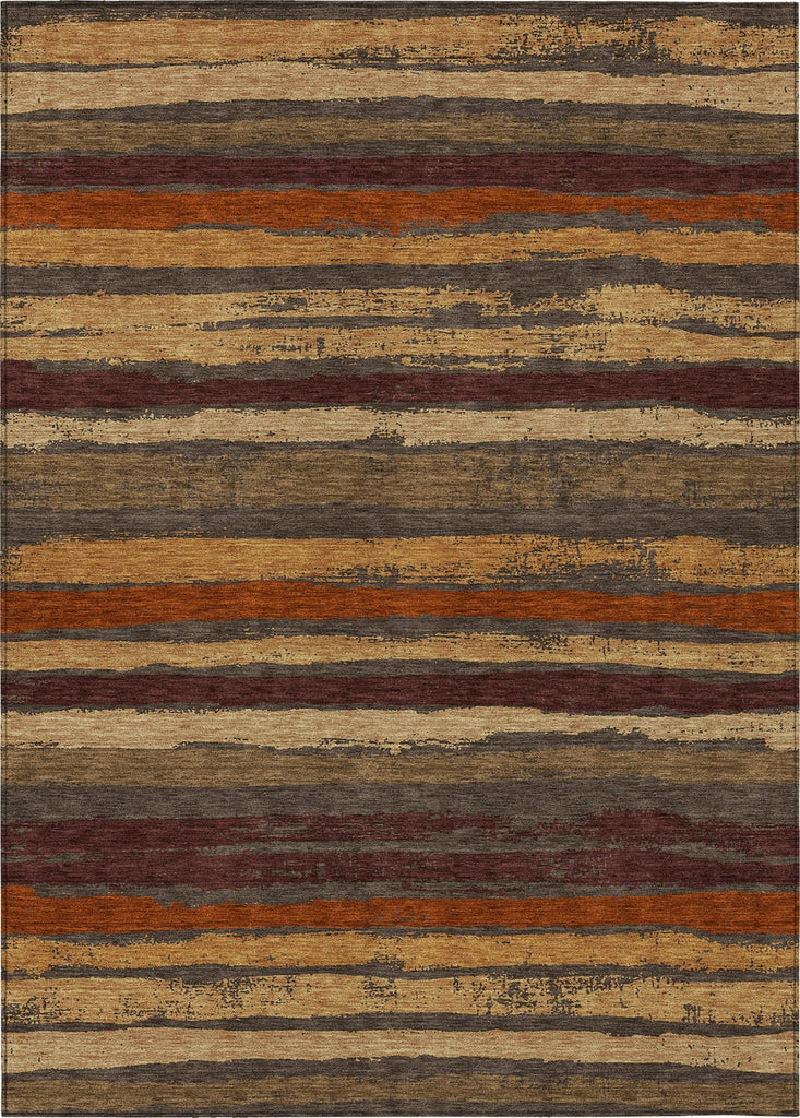 Piper Looms Chantille Stripes ACN1019 Chocolate Machine Washable Area Rug main image