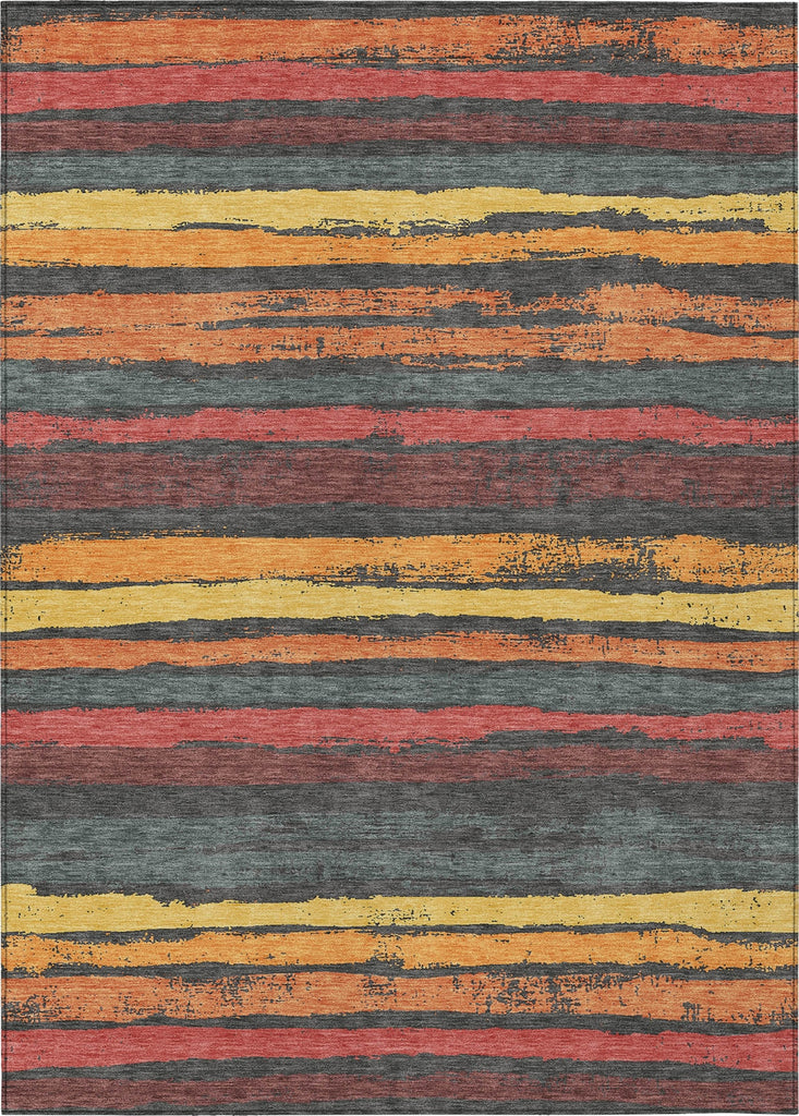 Piper Looms Chantille Stripes ACN1019 Granite Machine Washable Area Rug main image