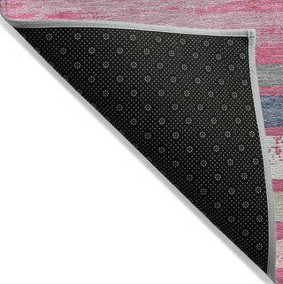Piper Looms Chantille Stripes ACN1019 Pink Machine Washable Area Rug Backing Image
