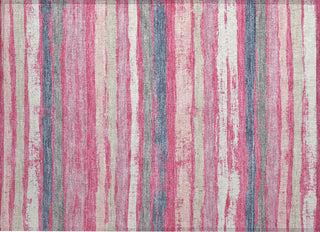 Piper Looms Chantille Stripes ACN1019 Pink Machine Washable Area Rug Scatter Main Image