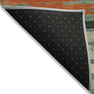 Piper Looms Chantille Stripes ACN1019 Sage Machine Washable Area Rug Backing Image