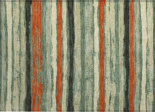 Piper Looms Chantille Stripes ACN1019 Sage Machine Washable Area Rug Scatter Main Image