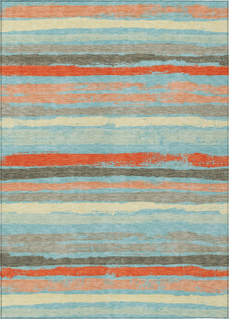 Piper Looms Chantille Stripes ACN1019 Sky Machine Washable Area Rug main image