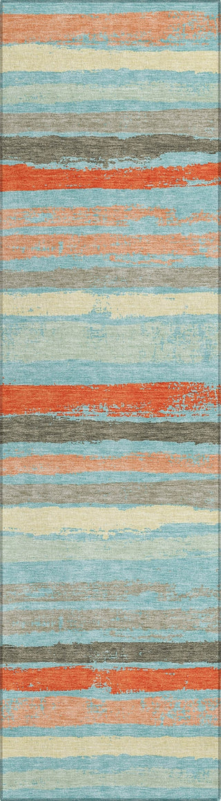 Piper Looms Chantille Stripes ACN1019 Sky Machine Washable Area Rug Runner Main Image