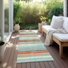 Piper Looms Chantille Stripes ACN1019 Sky Machine Washable Area Rug Runner Outdoor Lifestyle Image Feature