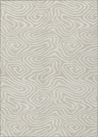 Piper Looms Chantille Swirls ACN1020 Beige Machine Washable Area Rug main image
