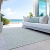 Piper Looms Chantille Swirls ACN1020 Beige Machine Washable Area Rug Outdoor Lifestyle Image Feature
