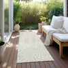 Piper Looms Chantille Swirls ACN1020 Beige Machine Washable Area Rug Runner Outdoor Lifestyle Image Feature