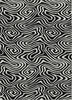 Piper Looms Chantille Swirls ACN1020 Black Machine Washable Area Rug main image