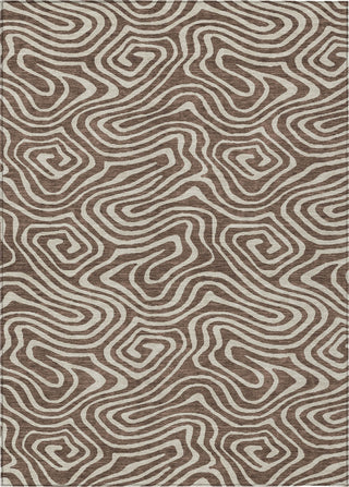 Piper Looms Chantille Swirls ACN1020 Brown Machine Washable Area Rug main image