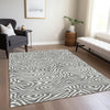 Piper Looms Chantille Swirls ACN1020 Gray Machine Washable Area Rug Lifestyle Image Feature