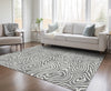 Piper Looms Chantille Swirls ACN1020 Gray Machine Washable Area Rug Lifestyle Image Feature