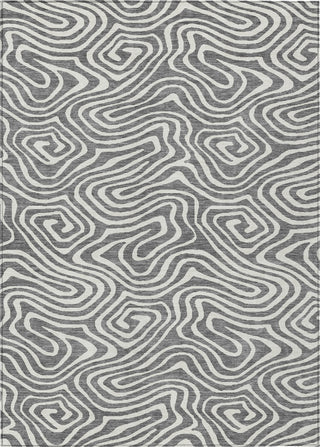 Piper Looms Chantille Swirls ACN1020 Gray Machine Washable Area Rug main image