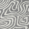 Piper Looms Chantille Swirls ACN1020 Gray Machine Washable Area Rug Swatch Image