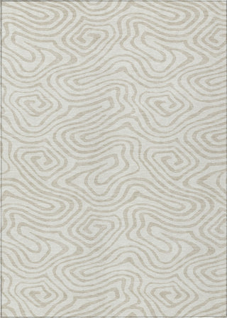 Piper Looms Chantille Swirls ACN1020 Ivory Machine Washable Area Rug main image