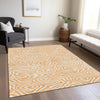 Piper Looms Chantille Swirls ACN1020 Peach Machine Washable Area Rug Lifestyle Image Feature