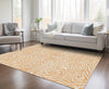 Piper Looms Chantille Swirls ACN1020 Peach Machine Washable Area Rug Lifestyle Image Feature