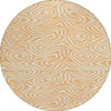 Piper Looms Chantille Swirls ACN1020 Peach Machine Washable Area Rug Round Main Image