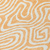 Piper Looms Chantille Swirls ACN1020 Peach Machine Washable Area Rug Swatch Image