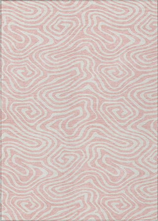 Piper Looms Chantille Swirls ACN1020 Pink Machine Washable Area Rug main image