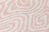 Piper Looms Chantille Swirls ACN1020 Pink Machine Washable Area Rug Swatch Image