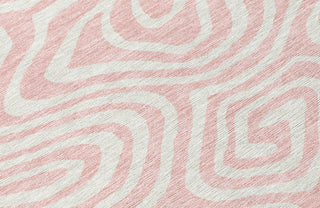 Piper Looms Chantille Swirls ACN1020 Pink Machine Washable Area Rug Swatch Image