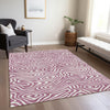 Piper Looms Chantille Swirls ACN1020 Plum Machine Washable Area Rug Lifestyle Image Feature