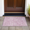 Piper Looms Chantille Swirls ACN1020 Plum Machine Washable Area Rug Scatter Outdoor Lifestyle Image Feature