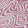 Piper Looms Chantille Swirls ACN1020 Plum Machine Washable Area Rug Swatch Image