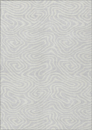 Piper Looms Chantille Swirls ACN1020 Silver Machine Washable Area Rug main image
