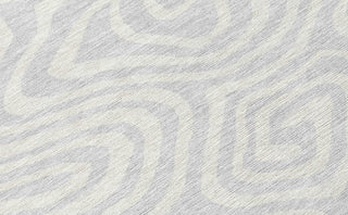 Piper Looms Chantille Swirls ACN1020 Silver Machine Washable Area Rug Swatch Image