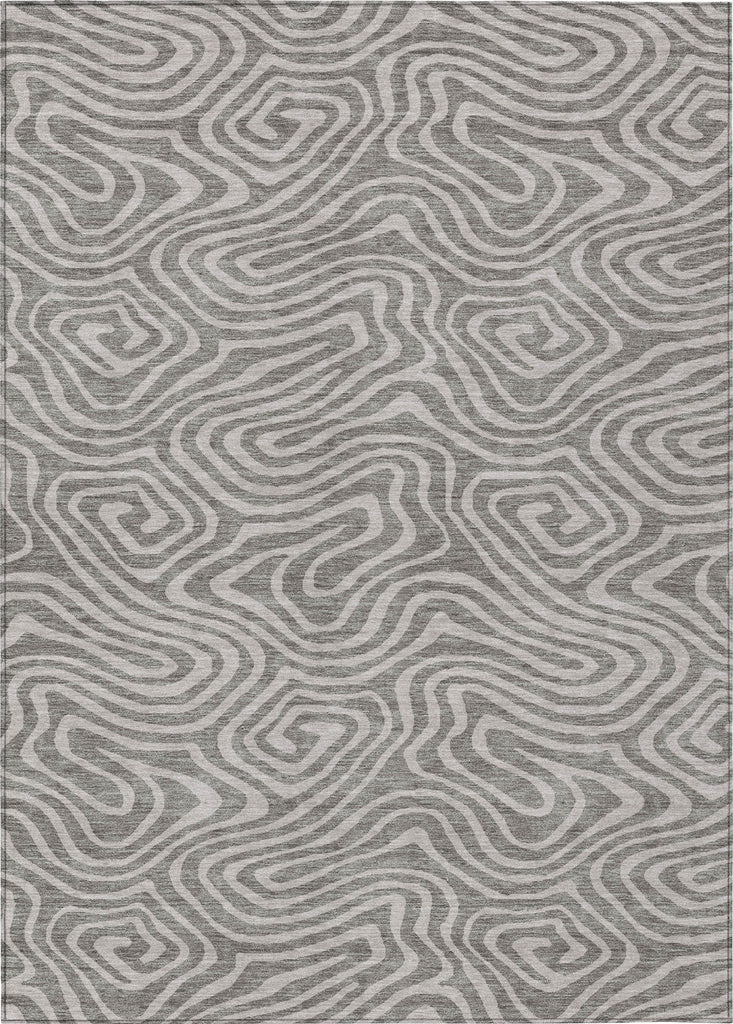 Piper Looms Chantille Swirls ACN1020 Taupe Machine Washable Area Rug main image