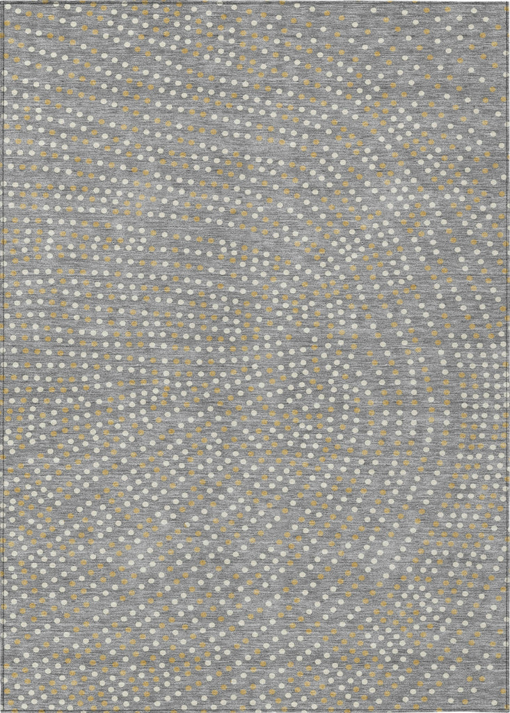 Piper Looms Chantille Circles ACN1021 Gray Machine Washable Area Rug main image