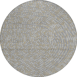 Piper Looms Chantille Circles ACN1021 Gray Machine Washable Area Rug Round Main Image