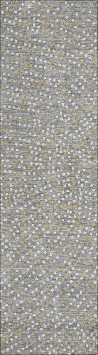 Piper Looms Chantille Circles ACN1021 Gray Machine Washable Area Rug Runner Main Image