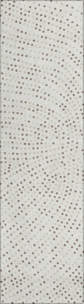 Piper Looms Chantille Circles ACN1021 Ivory Machine Washable Area Rug Runner Main Image